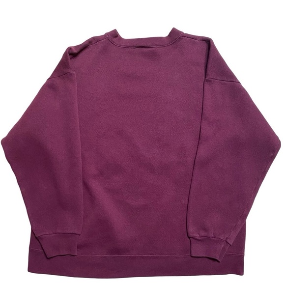 VTG Pooh Disney Burgundy Winnie The Pooh Bear Crewneck Pullover Sweatshirt Sz M - Picture 5 of 7